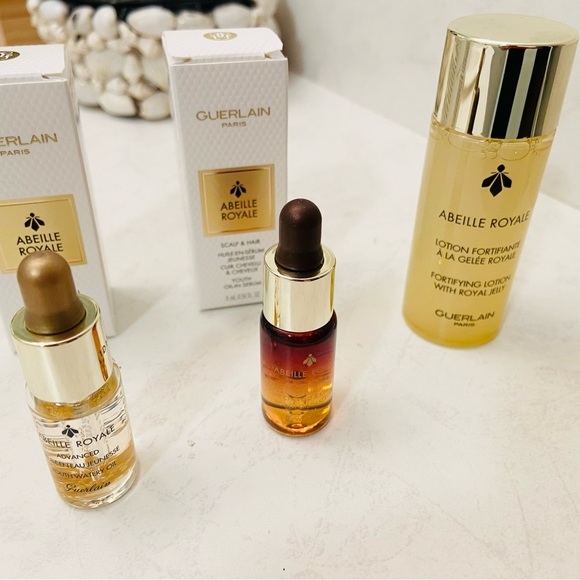 🆕 Guerlain Abeille Royale Skin + Hair Trial Set - Picture 2 of 3